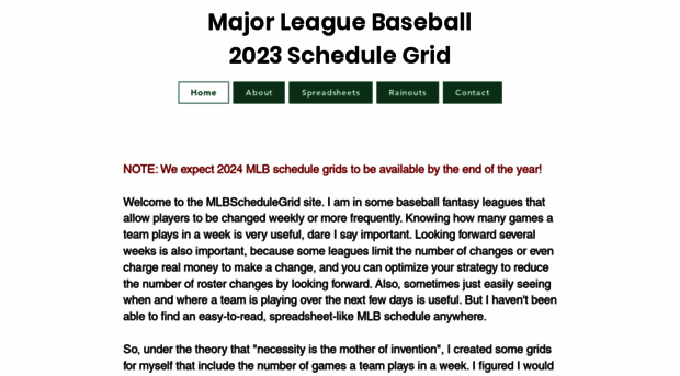 mlbschedulegrid.com