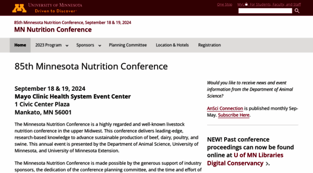 mnnutritionconf.umn.edu