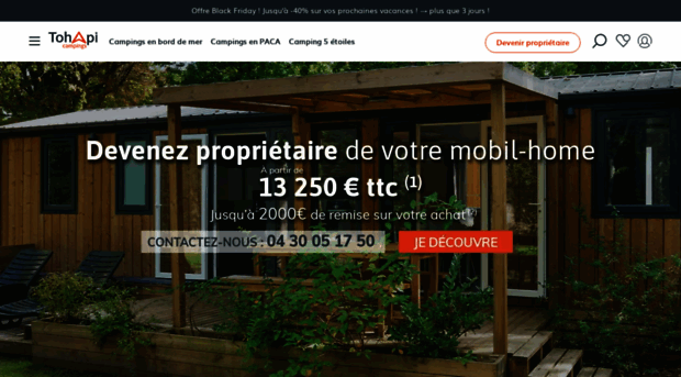 mobil-home.tohapi.fr