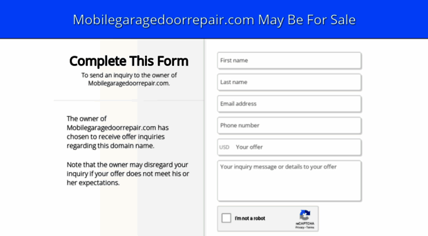 mobilegaragedoorrepair.com