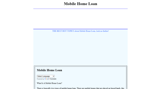 mobilehomeloaninformation.com