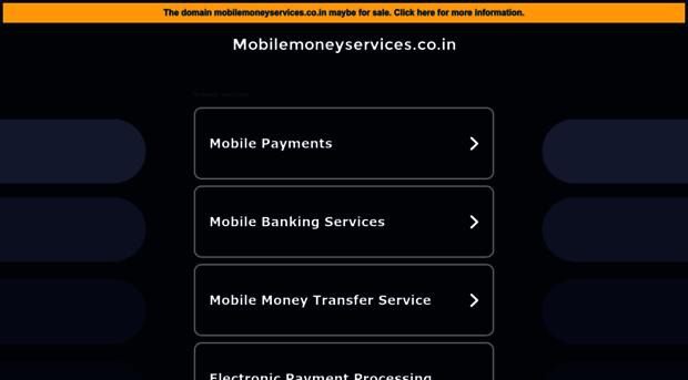 mobilemoneyservices.co.in