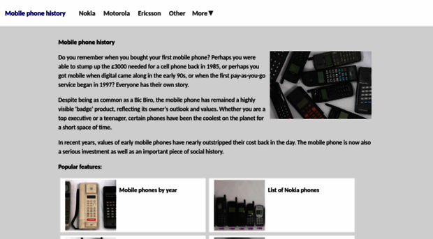 mobilephonehistory.co.uk