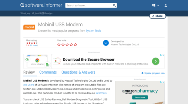 mobinil-usb-modem.software.informer.com