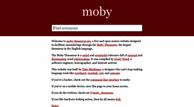 moby-thesaurus.org