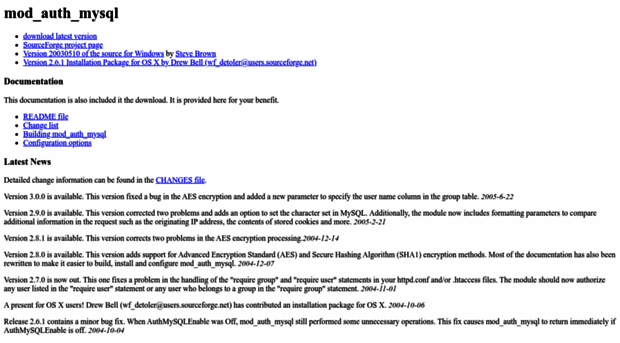 modauthmysql.sourceforge.net