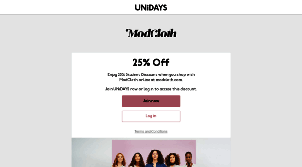 modcloth.myunidays.com