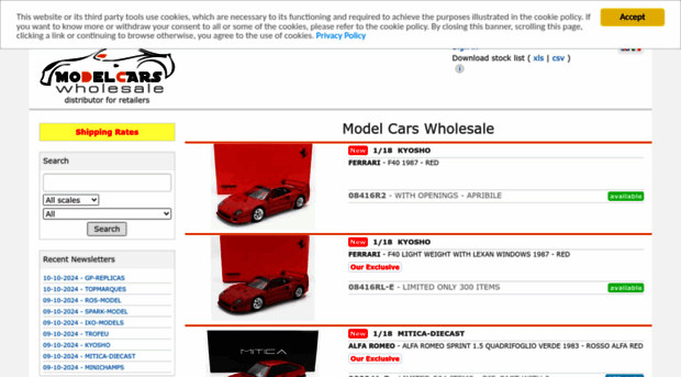 modelcarswholesale.com