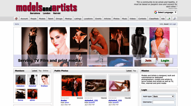 modelsandartists.com