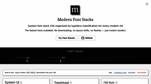 modernfontstacks.com