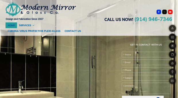 modernmirrorandglass.com