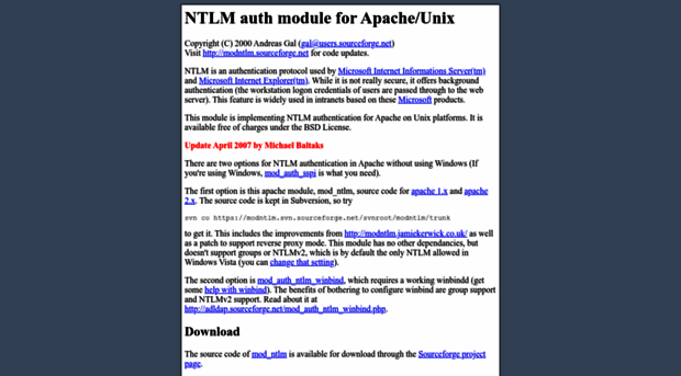 modntlm.sourceforge.net
