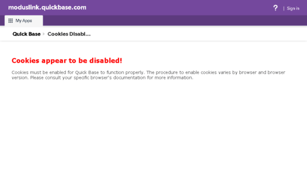 moduslink.quickbase.com