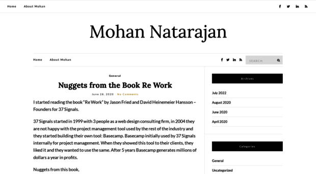 mohannatarajan.com