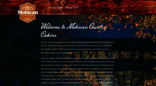 mohicancountrycabins.com