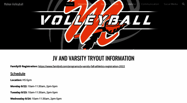 mohonvolleyball.com