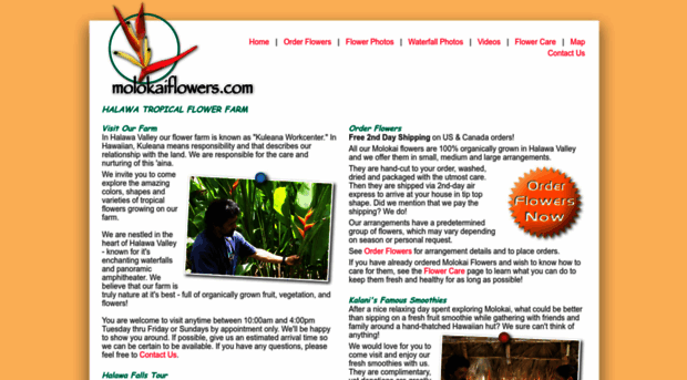 molokaiflowers.com