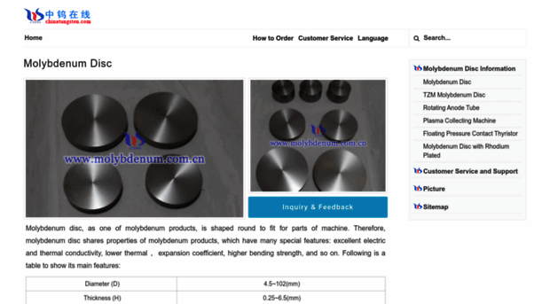 molybdenum-disc.com