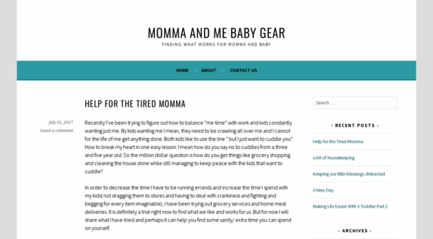 mommaandmebabygear.com