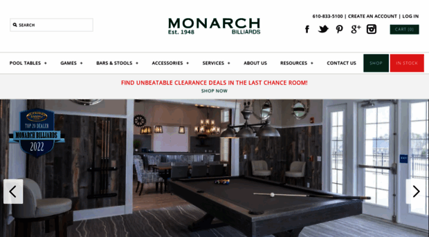 monarchbilliards.com