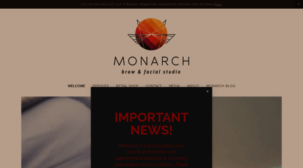 monarchbrowandfacials.com