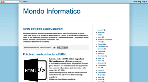 mondoinformatico-mondoinformatico.blogspot.it
