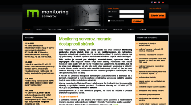 monitoring-serverov.sk