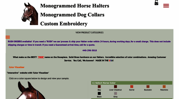 monogrammedhorsehalters.com