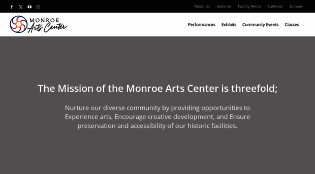 monroeartscenter.com