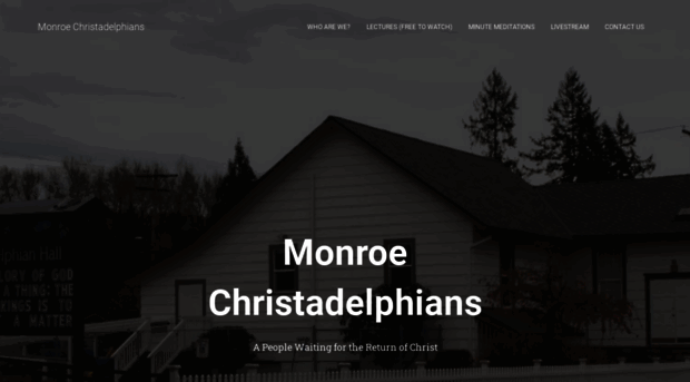 monroechristadelphians.com