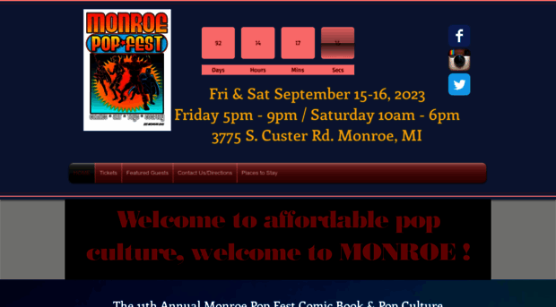 monroecomic-con.com