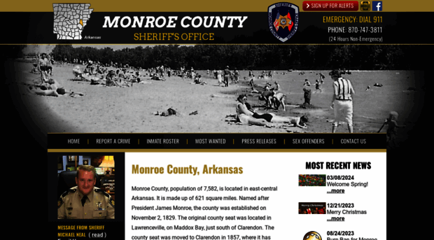 monroecountysheriffar.com