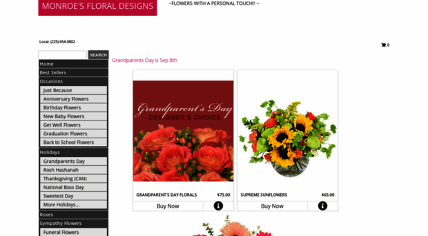 monroesfloraldesigns.com