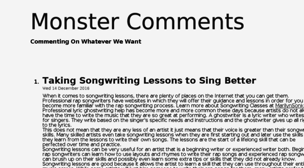 monstercomments.com