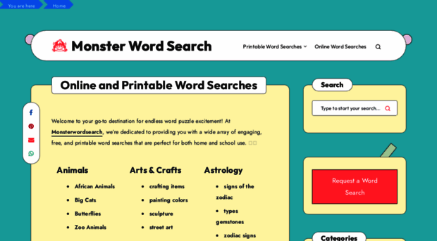 monsterwordsearch.com