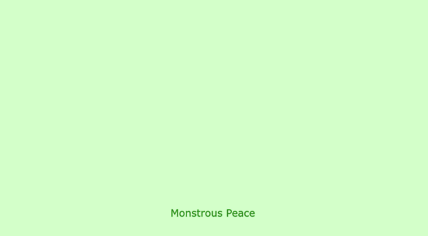 monstrouspeace.com