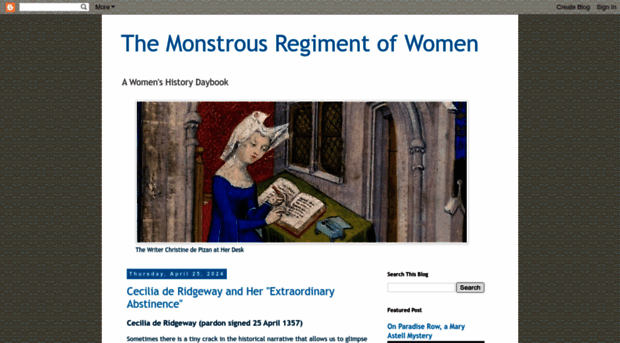 monstrousregimentofwomen.com