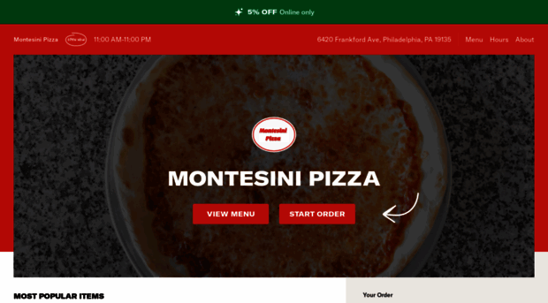 montesinipizzamenu.com