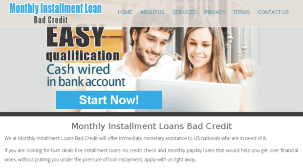 monthlyinstallmentloanbadcredit.com