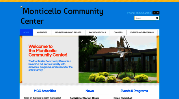 monticellocommunitycenter.com