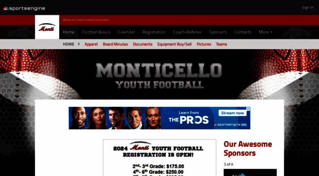 monticelloyouthfootball.com