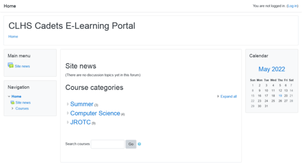 Moodle Clhscadets Com Clhs Cadets E Learning Portal Moodle Clhs Cadets