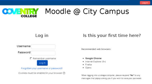 moodle.covcollege.ac.uk - Moodle @ City College Coventry... - Moodle ...