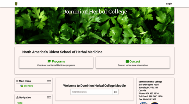 moodle.dominionherbalcollege.com