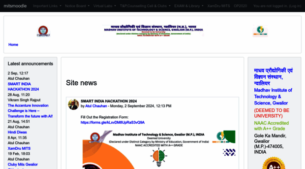 moodle.mitsgwalior.in