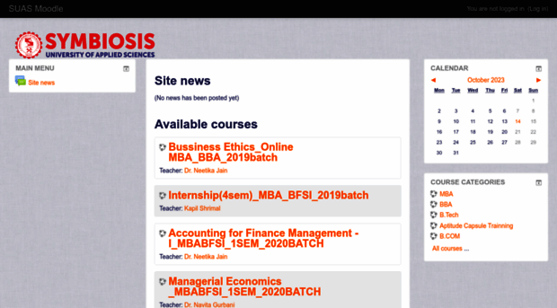 moodle.suas.ac.in