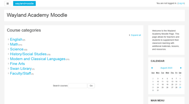 moodle.wayland.org