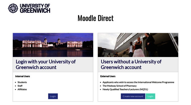 moodledirect.gre.ac.uk