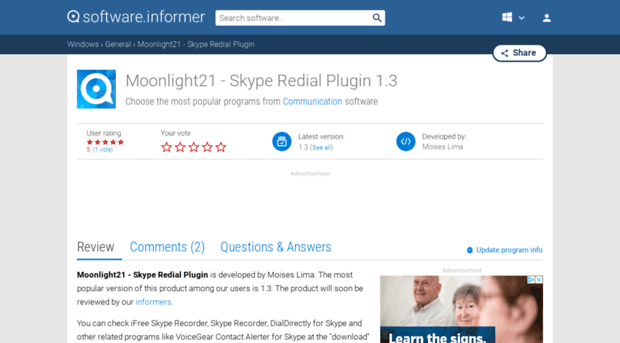 moonlight21-skype-redial-plugin.software.informer.com
