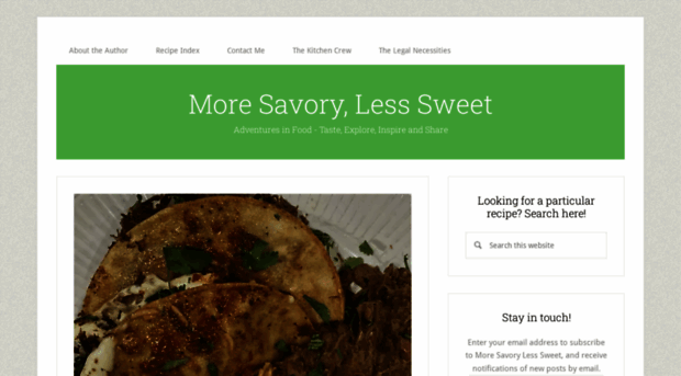 moresavorylesssweet.com